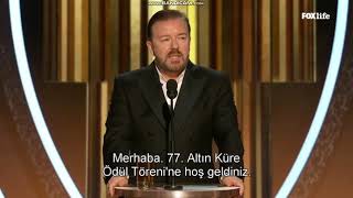 ⁣Ricky Gervais Golden Globes 2020 Opening Speech Türkçe altyazılı