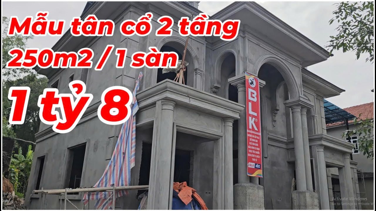 🔴 QN202547 - MẪU BIỆT THỰ TÂN CỔ ĐIỂN SỬ DỤNG NHÔM HỆ CAO CẤP BLK SƠN BẢO HÀNH 20 NĂM #blk  #nhomblk