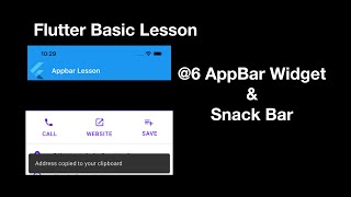 Information @6 AppBar Widget & Snack Bar Flutter Basic သင်ခန်းစာ News