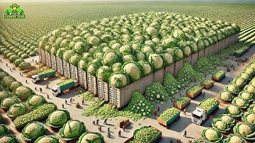 Mega Cabbage Factory: Processing Millions of Cabbages with Modern Technology