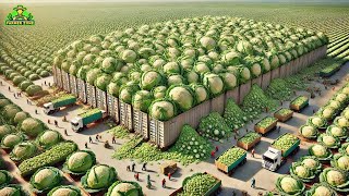 Mega Cabbage Factory: Processing Millions of Cabbages with Modern Technology