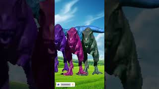 there dinosaurs vs one big dinosaur. #shortvideo #tranding