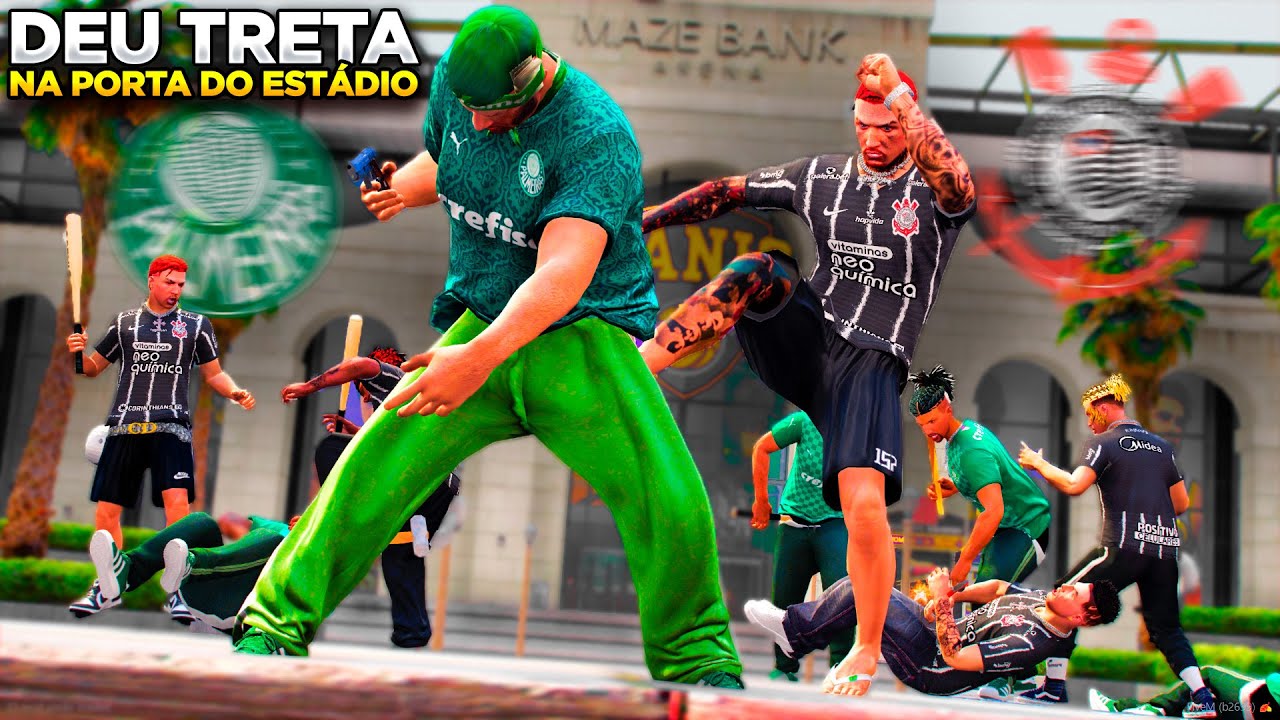 GTA V: VIDA DO CRIME | ENTREI EM BRIGA DE TORCIDA E OS PALMEIRENCES SEQUESTRARAM MEU FILHO!💥 |#143