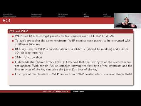 RC4 Stream Cipher and WEP