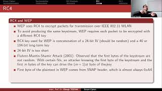 Celebrity RC4 Stream Cipher and WEP Net Worth