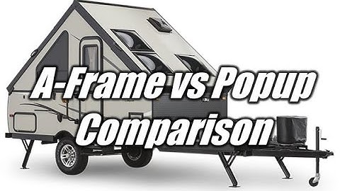 HaylettRV.com - A-Frame vs Traditional Popup Folding Tent Camper with Josh the RV Nerd