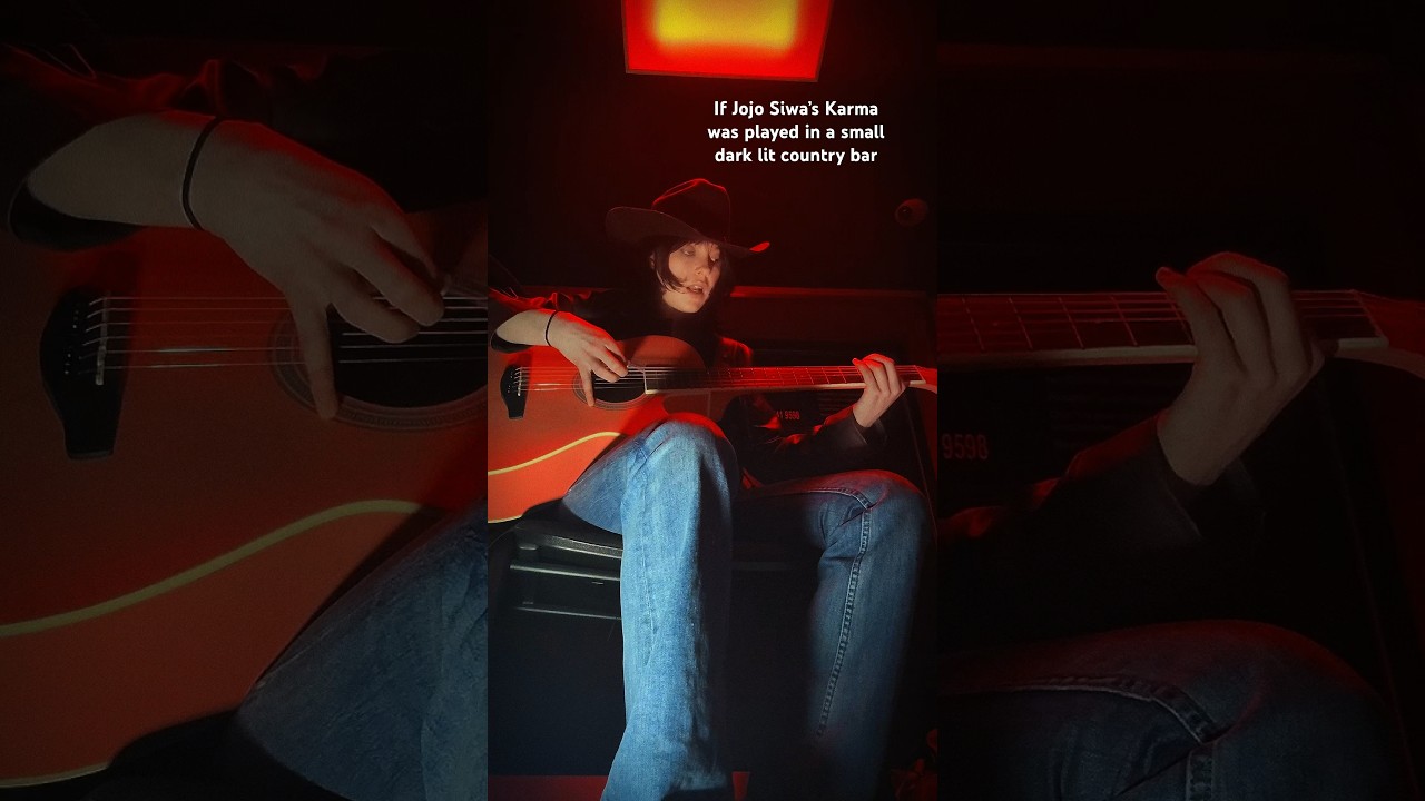 Jojo Siwa’s Karma but make it dark country 🤠🖤 #jojosiwa #karma #acousticcover #countrymusic