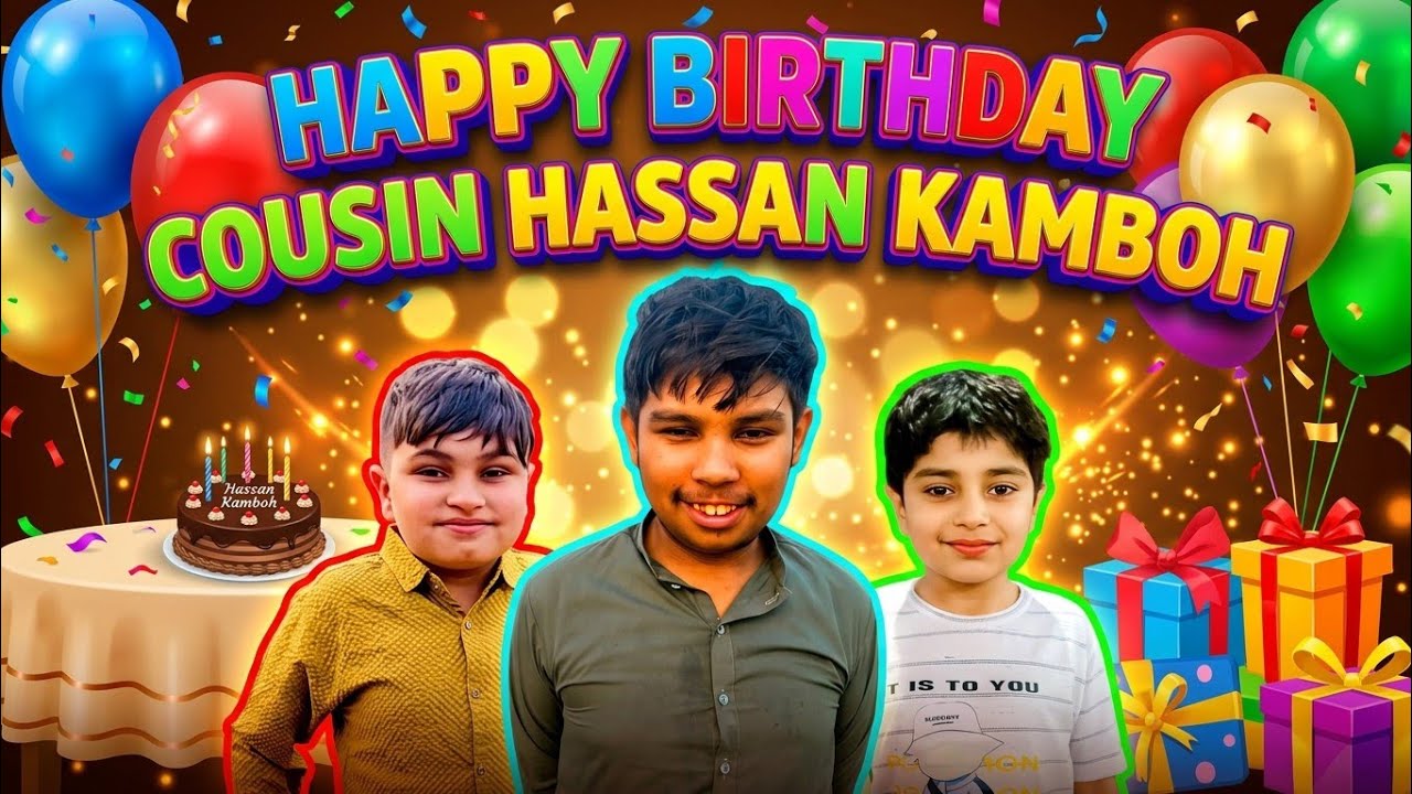 Happy birthday cousin Hassan Kamboh 🎉🎂 or par Maza Aya gay @Aniq436-Jk #youtubeshorts #vlog