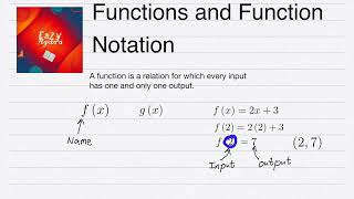 Ep 9 Functions and Function Notation