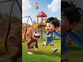 monkey and Jonny enjoy the day in park #cartoon #ai #animation #funnycartoo #viralvideo #funny #ia