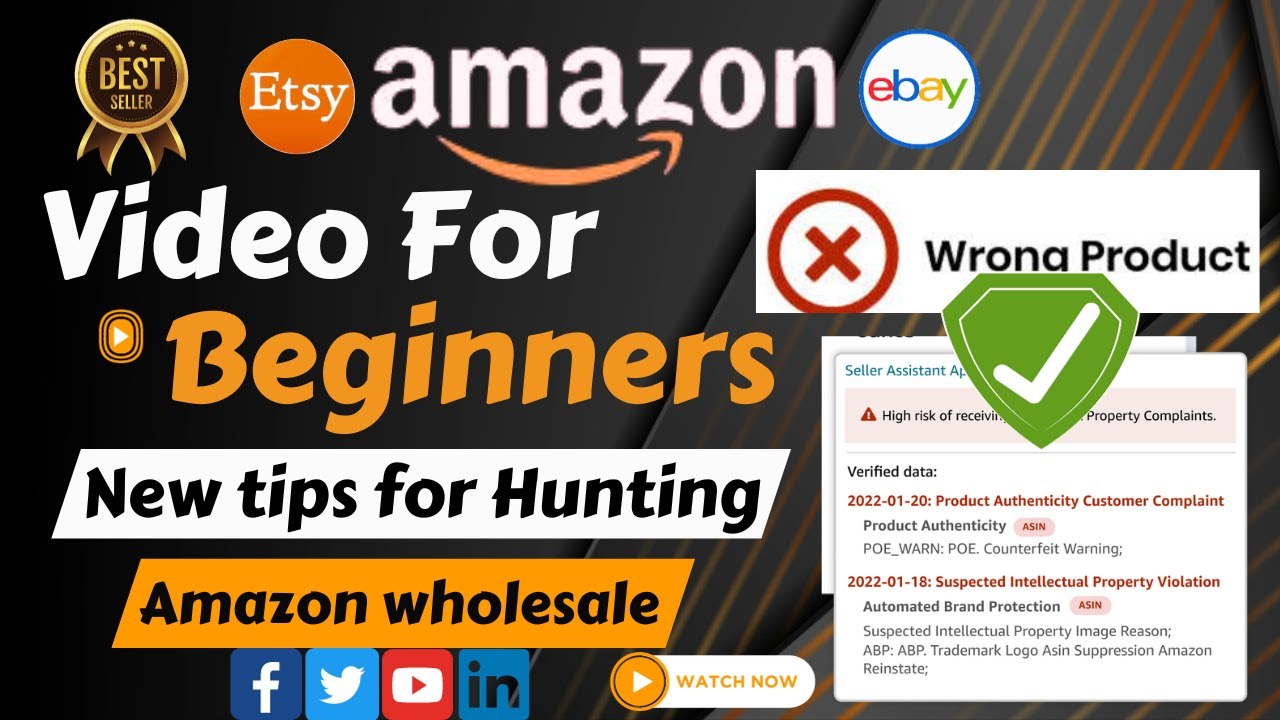 Amazon FBA for Beginners | Amazon wholesale business model | New tips for Hunting | Step-by-Step