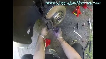 How to replace brake pads and discs (front) VW Sharan (second generation, 7N model)