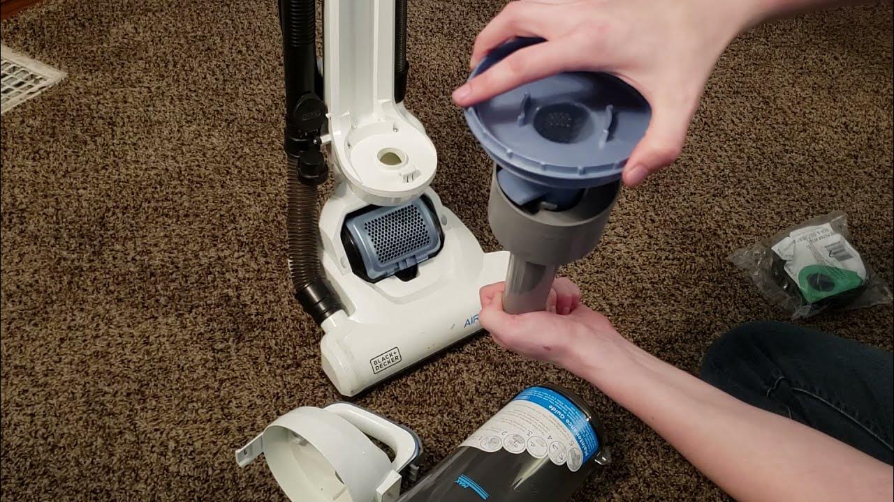 Black+Decker AirSwivel Maintenance Guide - Changing belt, Cleaning Filter,  & Clearing a Clog 