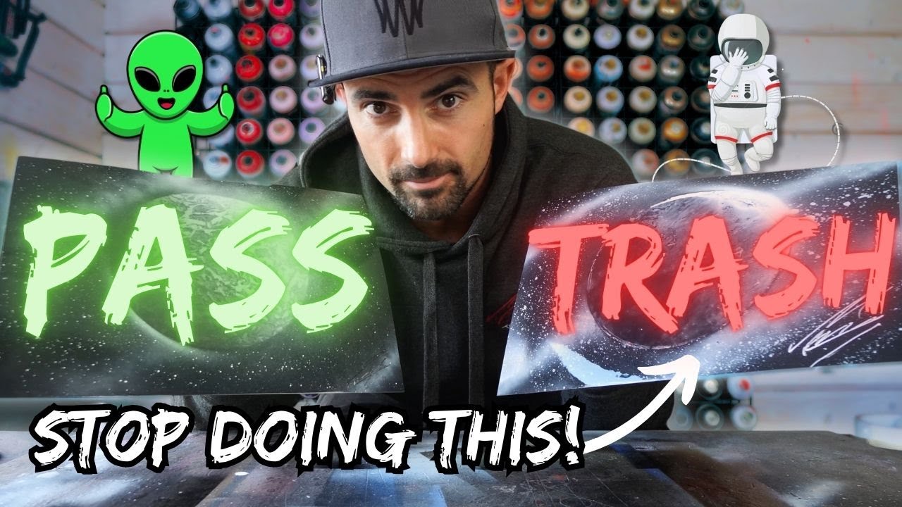 The CORRECT Way To Paint Planets - Beginner Spray Paint Art Tutorial ...
