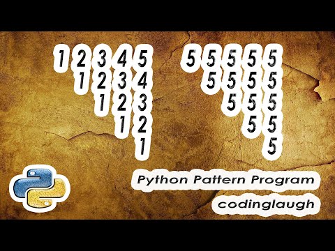 Inverted Mirrored Right Triangle || Number || Python Pattern Program || Bangla (বাংলা)