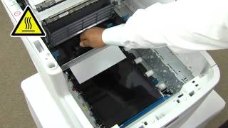 MC/MB700 How to remove jammed paper from Fuser unit