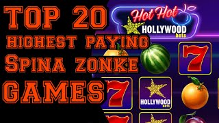 TOP20 Highest paying Spina zonke games hollywoodbets screenshot 5