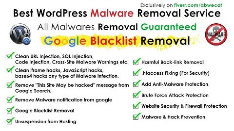I will fix hacked wordpress site remove google blacklist c