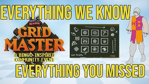 OSRS Grid Master Reveal In-Depth Analysis #oldschoolrunescape #osrs