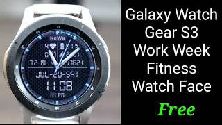 Galaxy Watch/Gear S3 Free Fitness Analog Watch Face screenshot 5