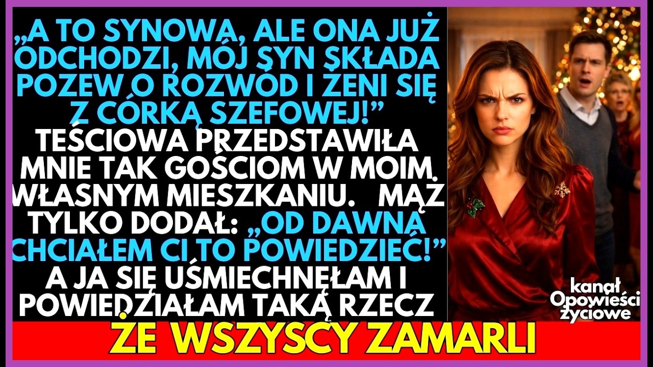Synowa już ODCHODZI, a syn składa pozew o rozwód i żeni się z córką szefowej!—ogłosiła TEŚCIOWA