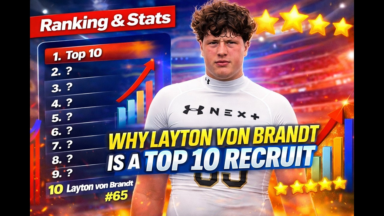 Ranking & Stats Why Layton von Brandt is a Top 10 Recruit - YouTube