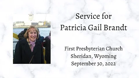 Service for Patricia G. Brandt