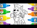 Simple Paw Patrol Drawing Tutorial | Easy Cartoon Drawing for Kids
