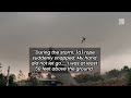Footage captures man being thrown sky-high during wind event | #wind