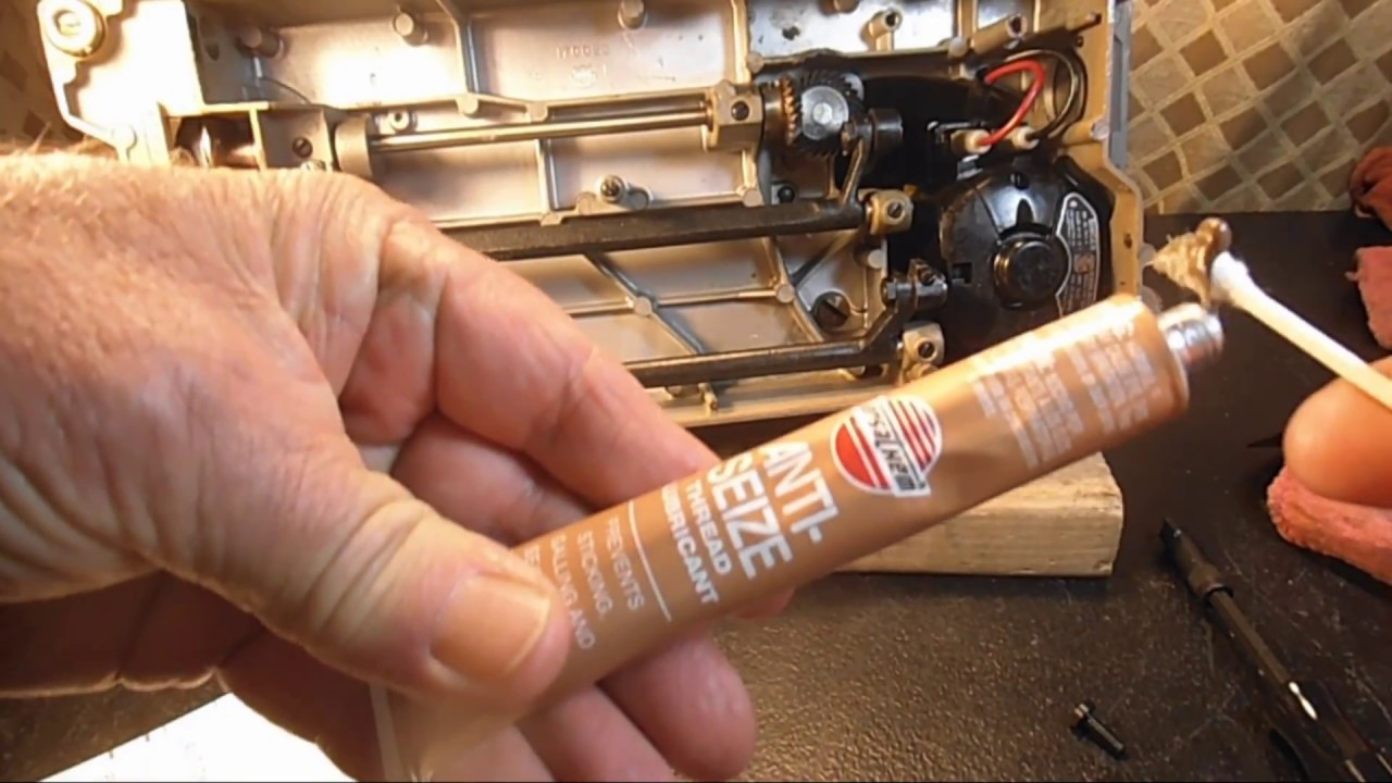 Using AntiSeize Thread Lubricant on Vintage Sewing Machines YouTube
