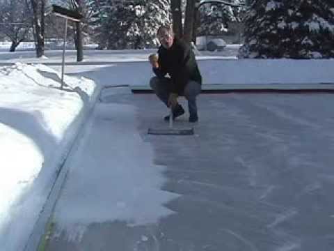 Ice Rink Maintenance 101 After The Storm Youtube