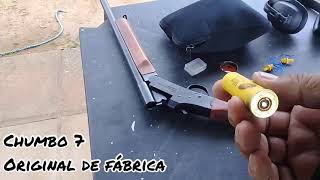 Testando A Espingarda Boito Reuna Calibre 20 Com Chumbo 7 A 17 Metros