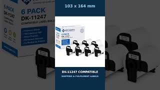DK-11247 Compatible Shipping Labels, 6 Rolls | 1,080 Labels #Shorts