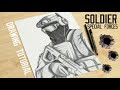How To Draw A Special Forces Soldier Drawing Soldier In Mask 