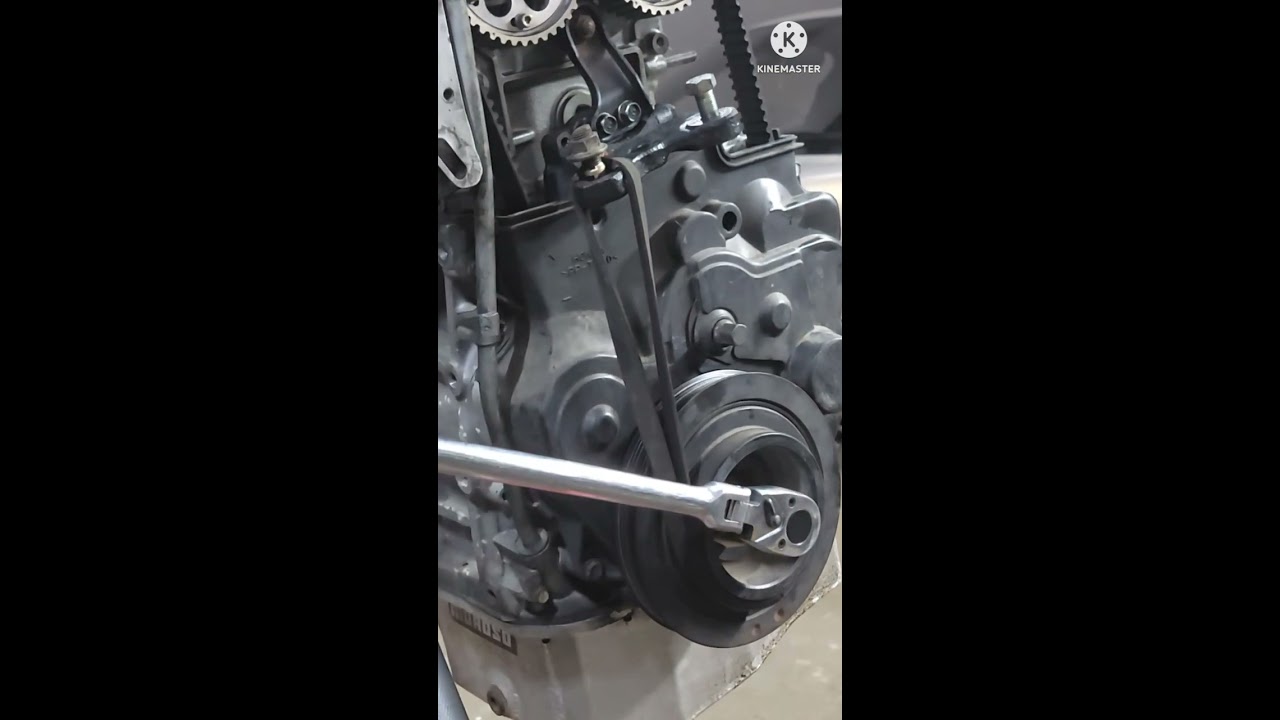Belt Trick Showing How To Remove Crankshaft Bolt Without Using A Special Tools Holder