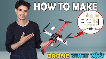 How To Make Quadcopter Drone using Dji naza m V2 Flight Controller | In Hindi |