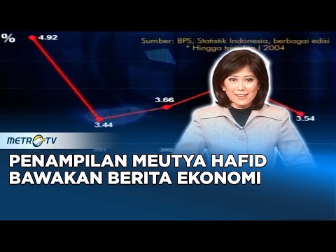 Momen Meutya Hafid Bawakan Berita Pertumbuhan Ekonomi Indonesia 2000-2004 Dok.2004