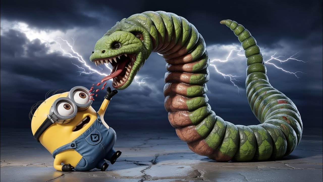 Minion & Anaconda Worm -- The CRAZIEST Transformation ! 🤯🐛💥 - YouTube