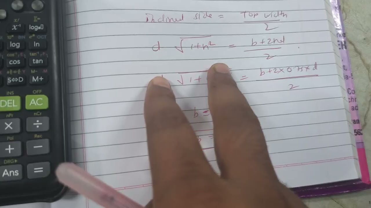 Most economical trapezoidal section