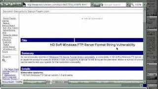 DoS attack against Windows FTP Server DoS