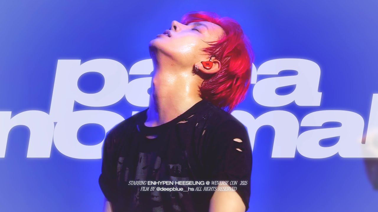 [4K] 250531 WEVERSE CON Enhypen Heeseung Paranormal 직캠 (엔하이픈 희승 Fancam)