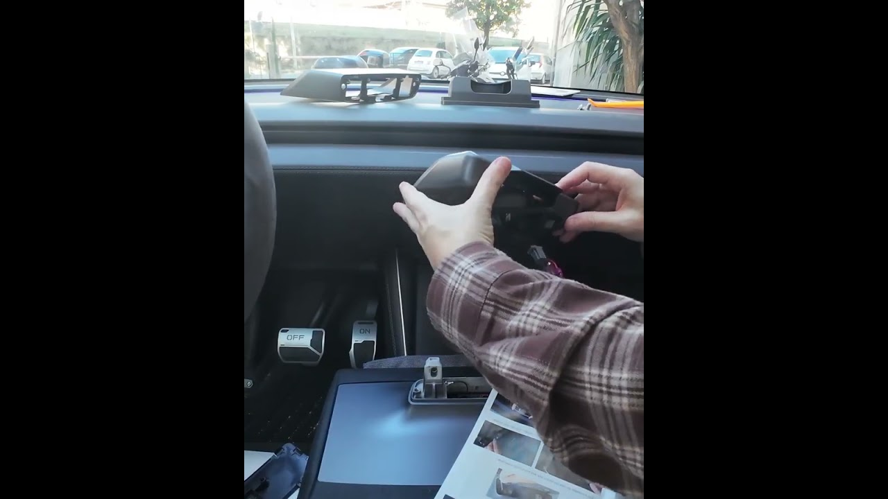 Поворотный экран Saunyoto для Tesla Model Y, 16-дюймовый дисплей! Часть 10