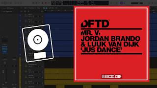 Mr. V, Jordan Brando, Luuk Van Dijk - Jus Dance (Logic Pro Remake) screenshot 2