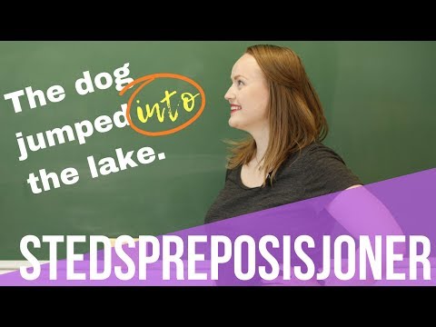 Stedspreposisjoner på engelsk | Si hvor noe er hen