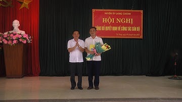 Huyện Lang Chánh công bố các quyết định về công tác cán bộ