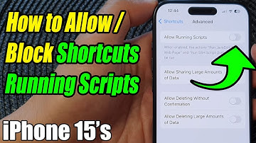 🔒 Unlocking Power: How to Allow/Block Shortcuts Running Scripts on iPhone 15 (iOS 17) 🔐