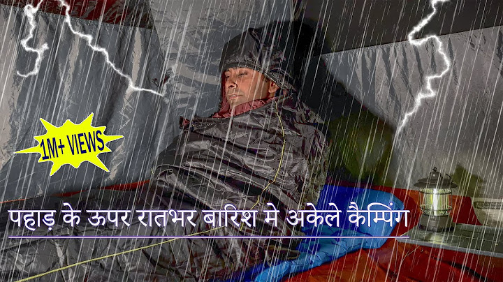 Solo Camping In Heavy Rainstorm | Surviving Overnight Solo Camping In Stormy Weather | #raincamping