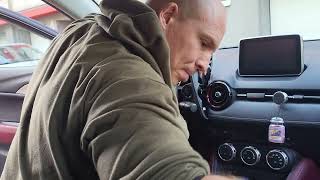 How to disassemble Mazda cx-3 dashboard.  Head Up Display.