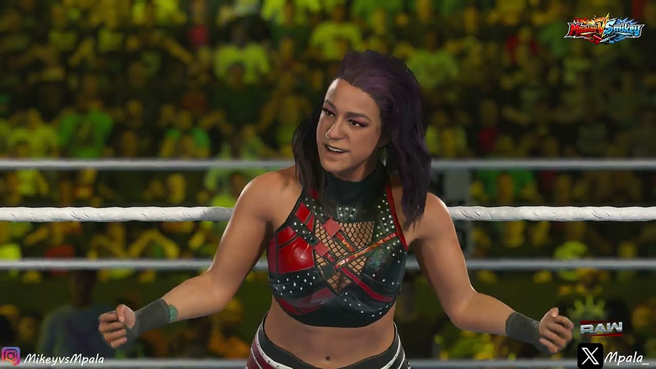 WWE 2K26 - Эй Джей Ли и Риа Рипли против Бэйли и Бекки Линч