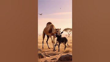 conflict between a camel and a donkey